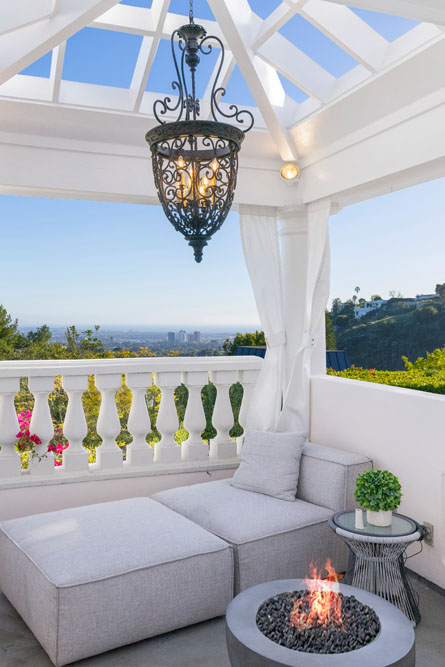 Stradella - Bel Air, 3 Bd, 4 Ba, 3,610 SF Contemporary Mediterranean Resort-Style Yard Terraces Cabana Infinity Pool-Spa Stunning Views Private-Gated -38