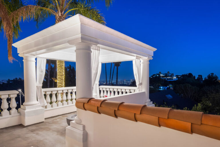 Stradella - Bel Air, 3 Bd, 4 Ba, 3,610 SF Contemporary Mediterranean Resort-Style Yard Terraces Cabana Infinity Pool-Spa Stunning Views Private-Gated -40