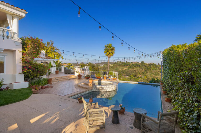 Stradella - Bel Air, 3 Bd, 4 Ba, 3,610 SF Contemporary Mediterranean Resort-Style Yard Terraces Cabana Infinity Pool-Spa Stunning Views Private-Gated -43