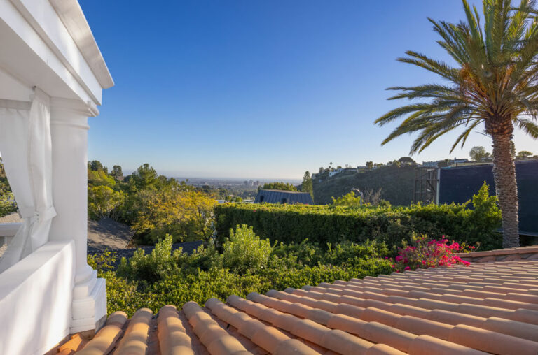 Stradella - Bel Air, 3 Bd, 4 Ba, 3,610 SF Contemporary Mediterranean Resort-Style Yard Terraces Cabana Infinity Pool-Spa Stunning Views Private-Gated -48