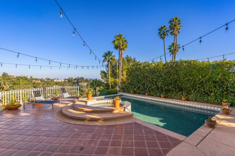 Stradella - Bel Air, 3 Bd, 4 Ba, 3,610 SF Contemporary Mediterranean Resort-Style Yard Terraces Cabana Infinity Pool-Spa Stunning Views Private-Gated -59