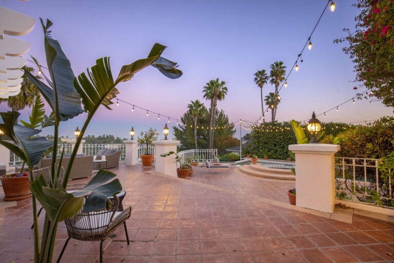 Stradella - Bel Air, 3 Bd, 4 Ba, 3,610 SF Contemporary Mediterranean Resort-Style Yard Terraces Cabana Infinity Pool-Spa Stunning Views Private-Gated -60