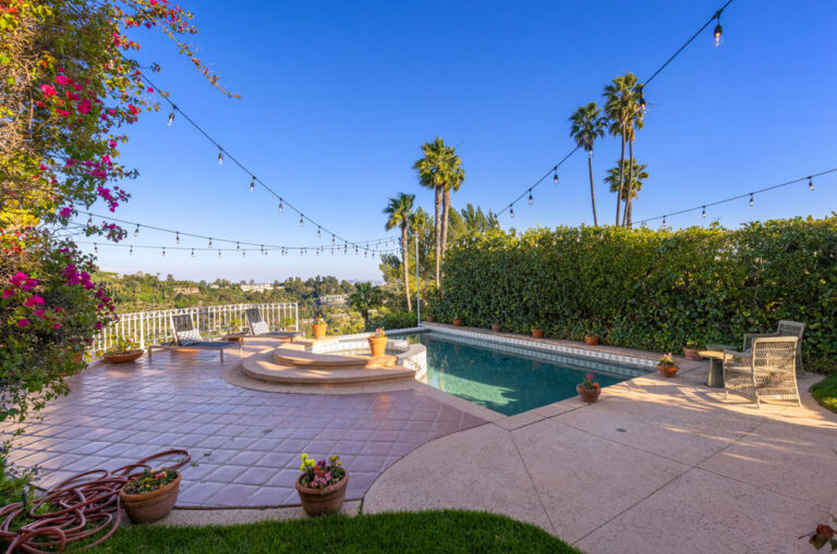 Stradella - Bel Air, 3 Bd, 4 Ba, 3,610 SF Contemporary Mediterranean Resort-Style Yard Terraces Cabana Infinity Pool-Spa Stunning Views Private-Gated -61